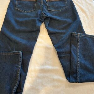 Christopher Blue Dark Denim Straight Stretch Jeans